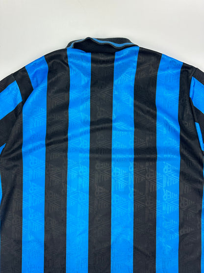 Vintage Umbro Inter Milan Jersey schwarz/blau Gr. M