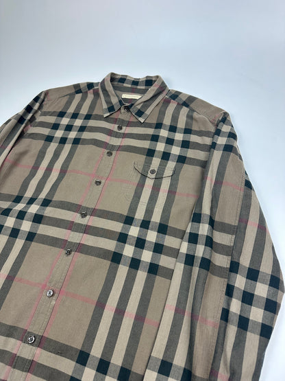 Vintage Burberry Hemd braun XL