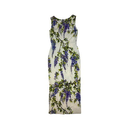 Dolce & Gabbana Kleid weiß/lila/grün Gr. 44