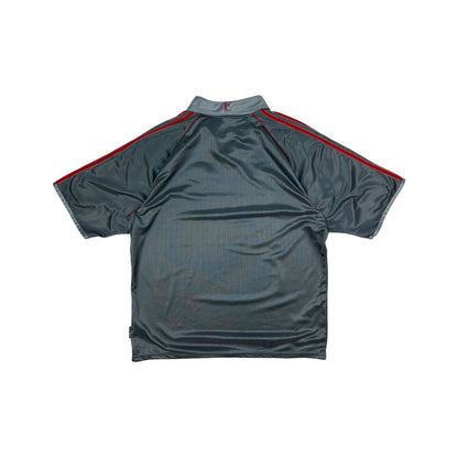 Vintage Adidas Rotterdam Jersey grau/rot Gr. L