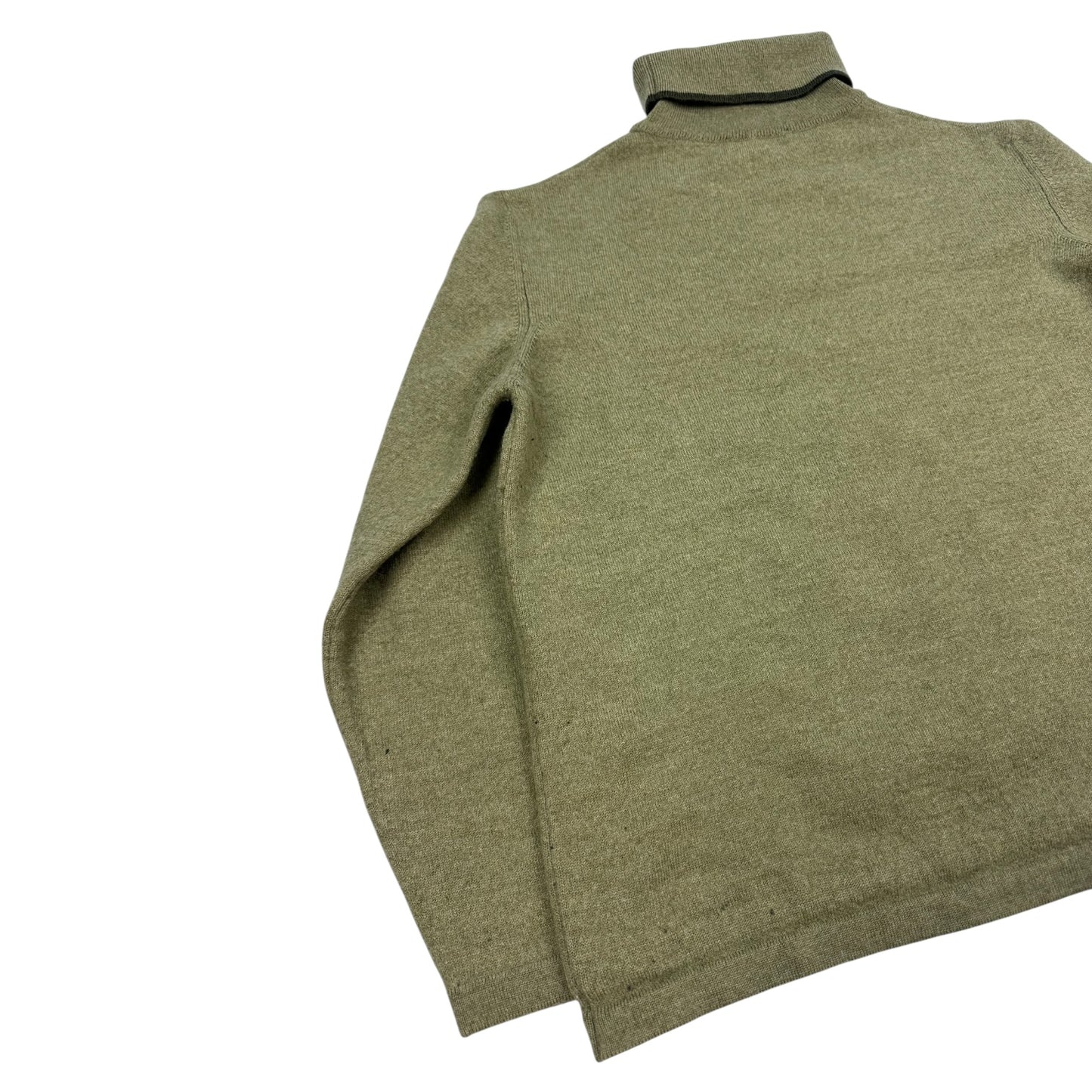 Vintage Burberry Rollkragenpullover grün 48