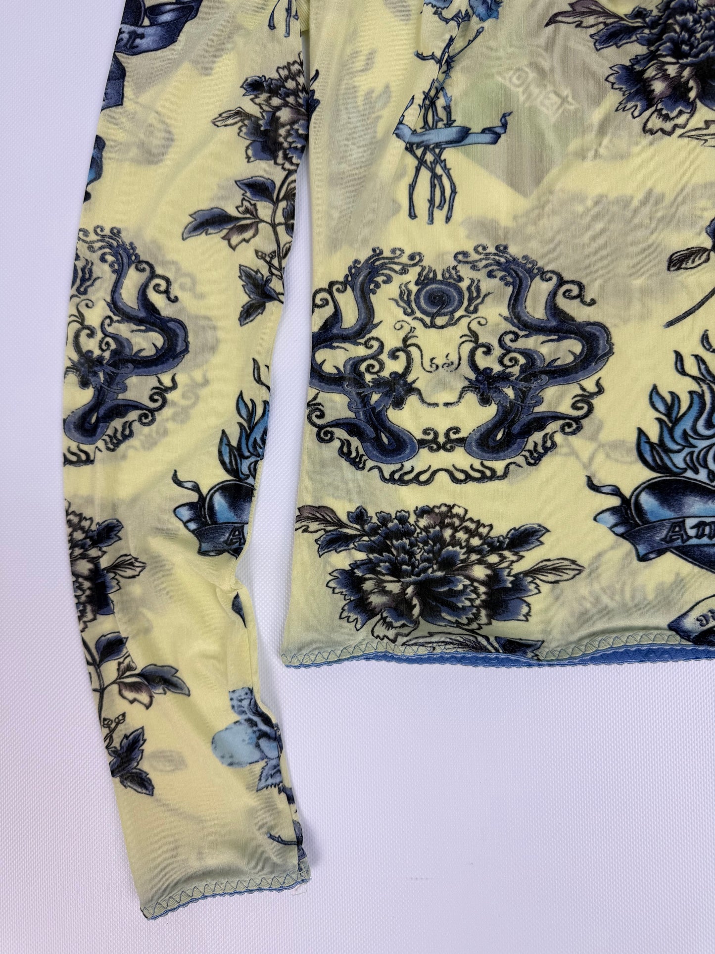 Vintage Roberto Cavalli Top gelb Gr. 42