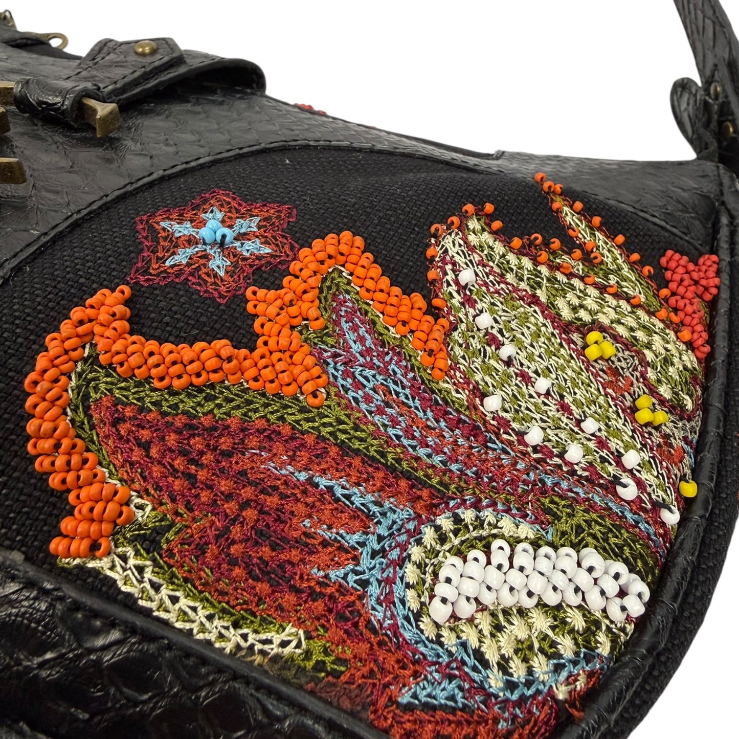 Vintage Just Cavalli Bag schwarz / bunt
