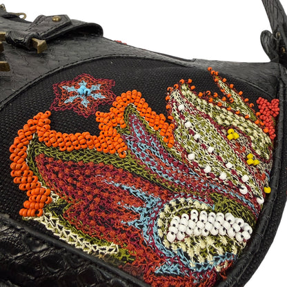 Vintage Just Cavalli Bag schwarz / bunt