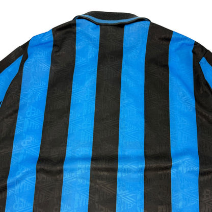 Vintage Umbro Inter Mailand Fußballtrikot blau / schwarz Gr. XL