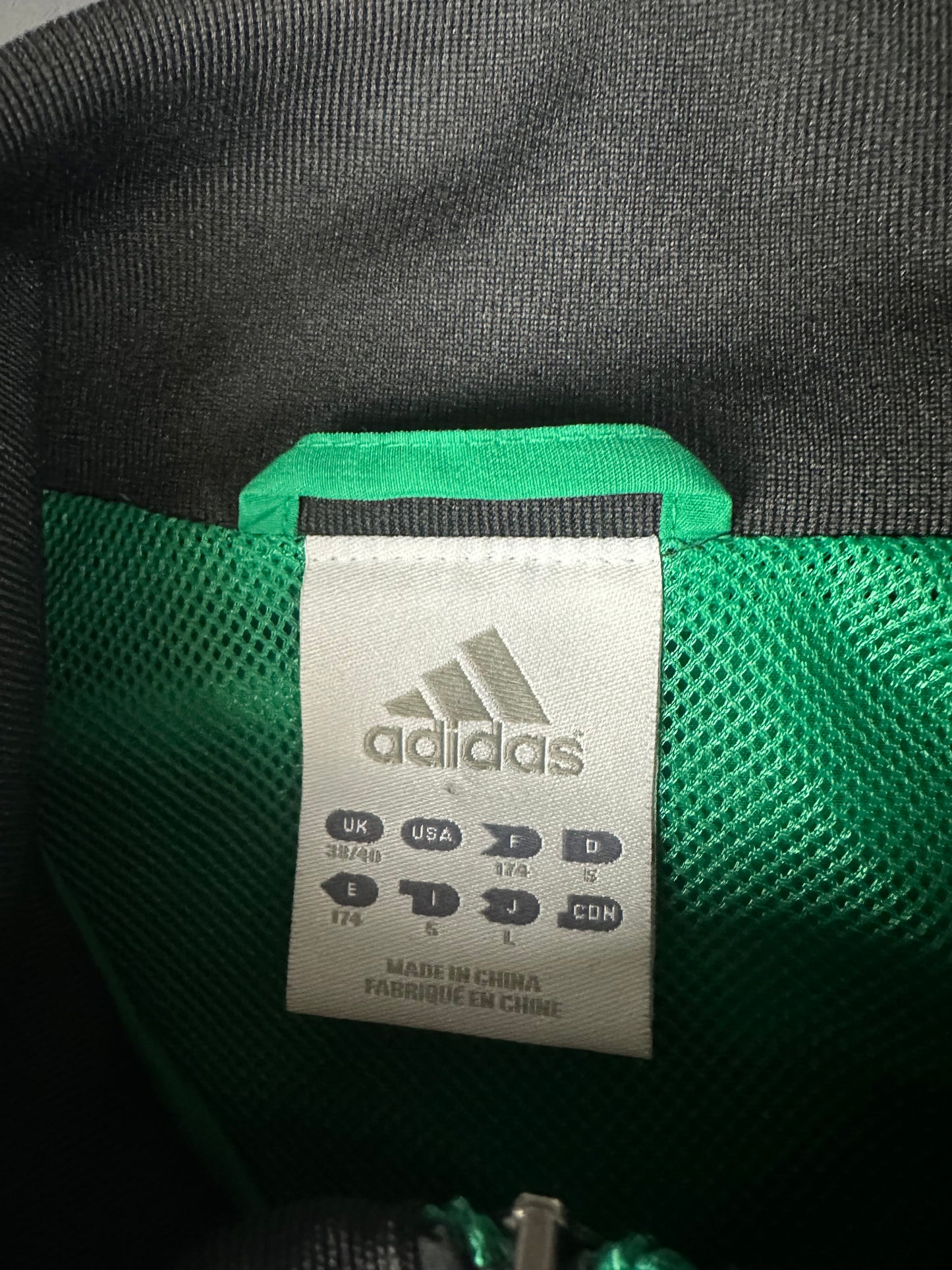 Adidas Tracksuit schwarz/grün S