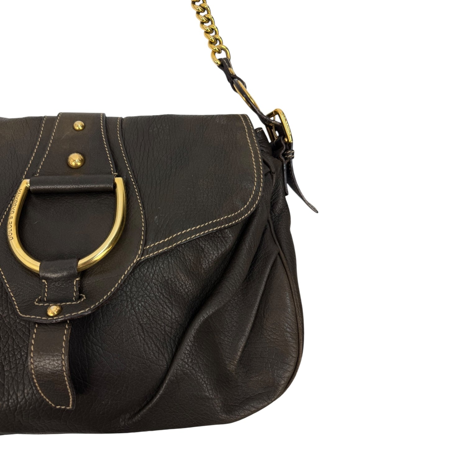 Vintage Dolce & Gabbana Miss Charles Bag braun / Gold