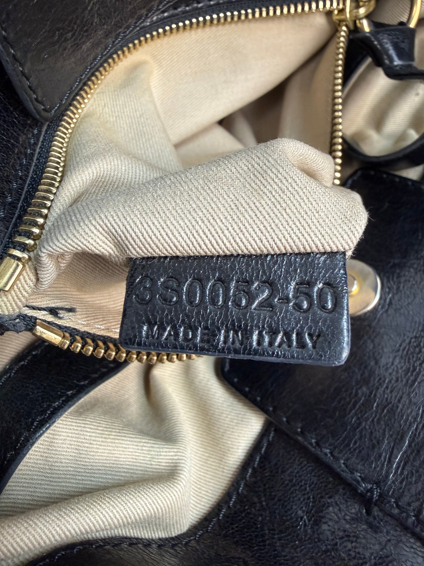 Vintage Chloé Handtasche schwarz / Gold