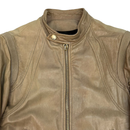 Vintage Just Cavalli Lederjacke braun Gr. 48