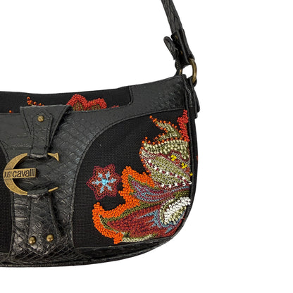 Vintage Just Cavalli Bag schwarz / bunt
