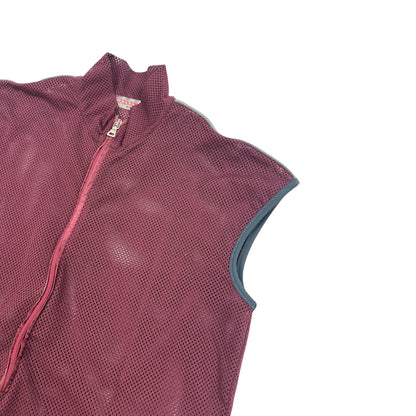 Vintage Prada Mesh Weste rot L