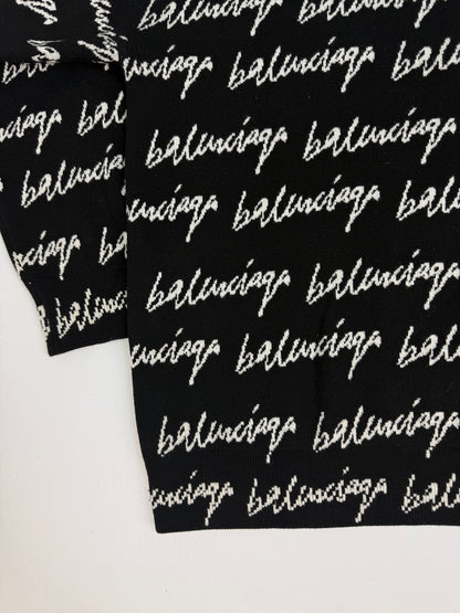 Balenciaga Pullover schwarz / weiß Gr. Frauen XL