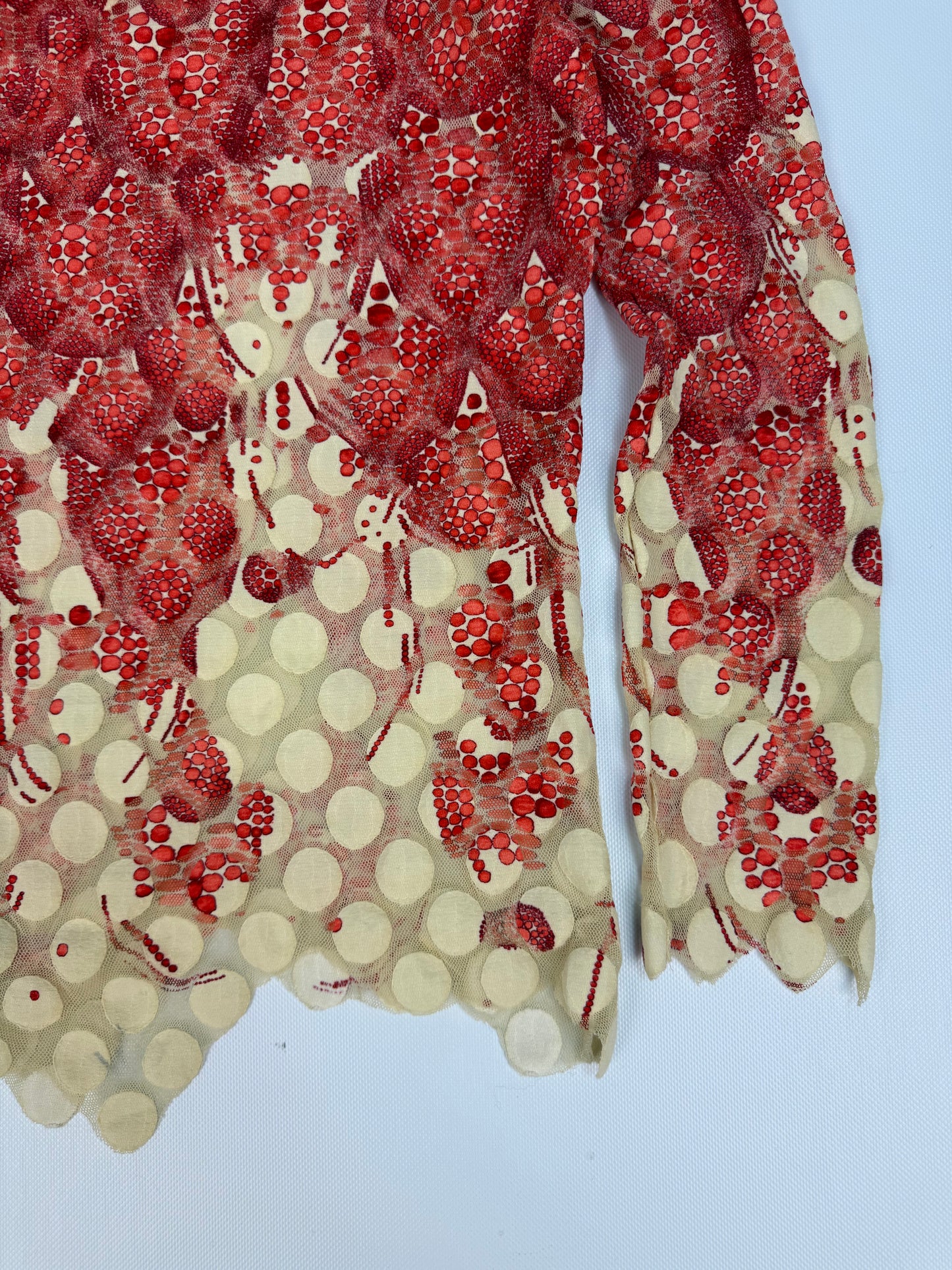 Vintage Jean Paul Gaultier Erdbeeren T-Shirt rot Gr. M