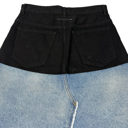 Masion Margiela Denim Rock schwarz / blau 42