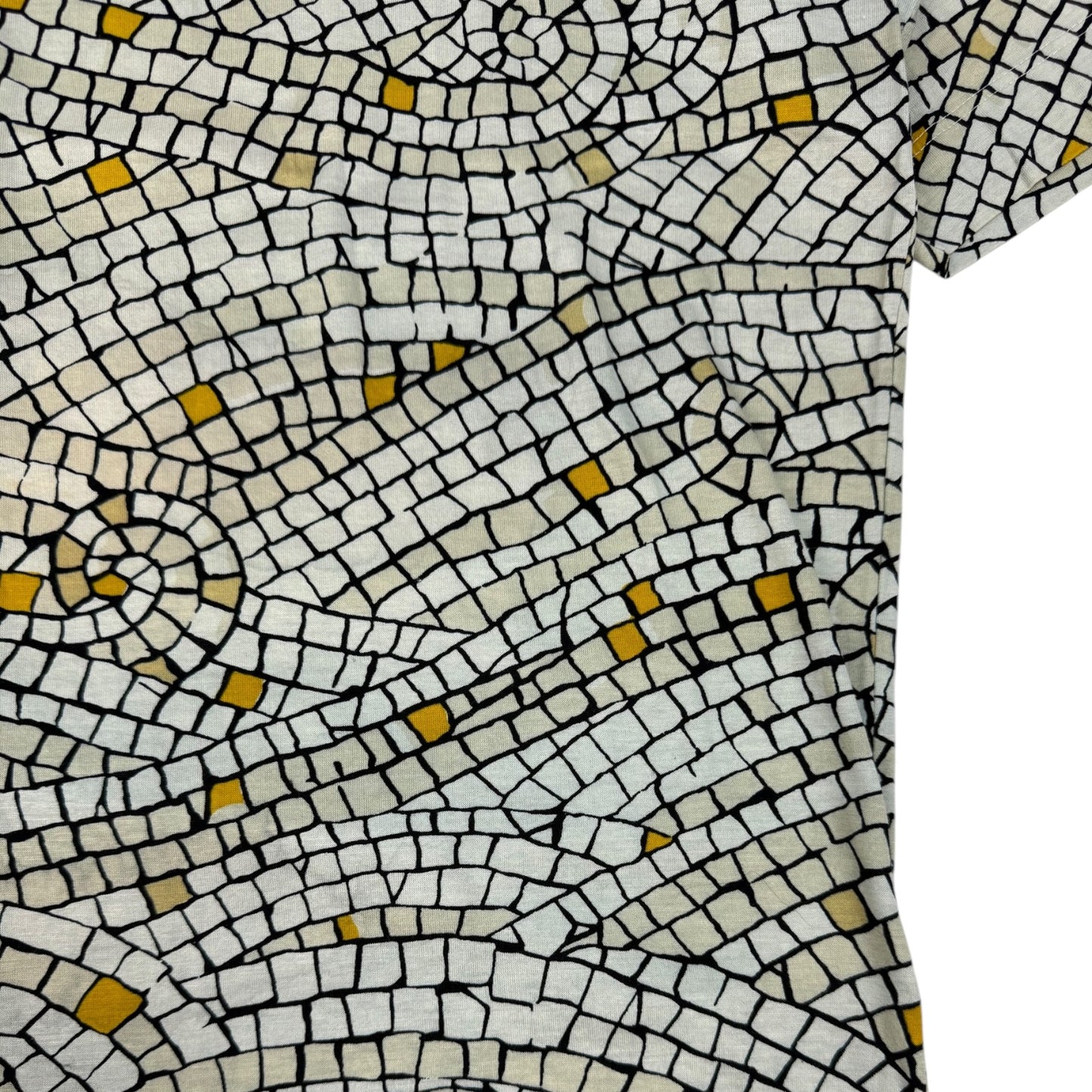 Vintage Hermes Mosaik T-Shirt weiß Gr. S