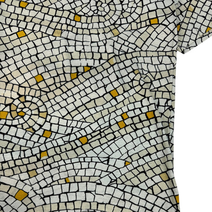 Vintage Hermes Mosaik T-Shirt weiß Gr. S