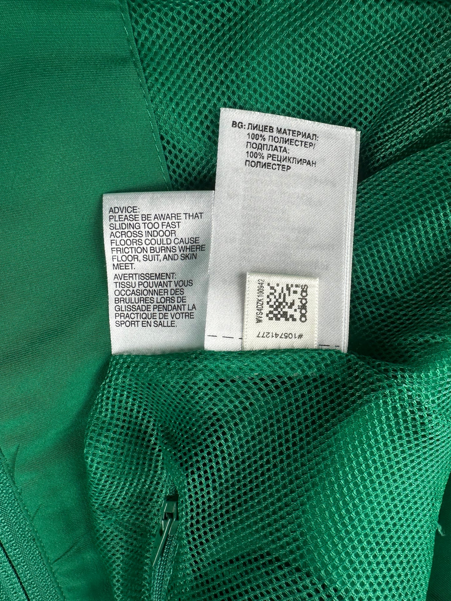 Adidas Tracksuit schwarz/grün S