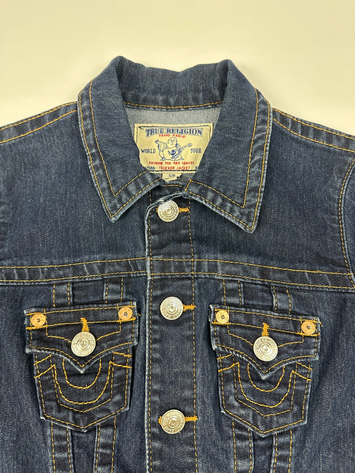 Vintage True Religion denim jacket blue S