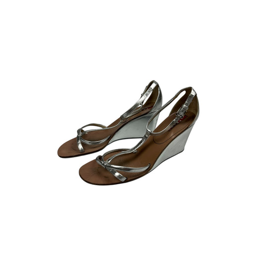 Vintage Prada Sandalen silber Gr.38