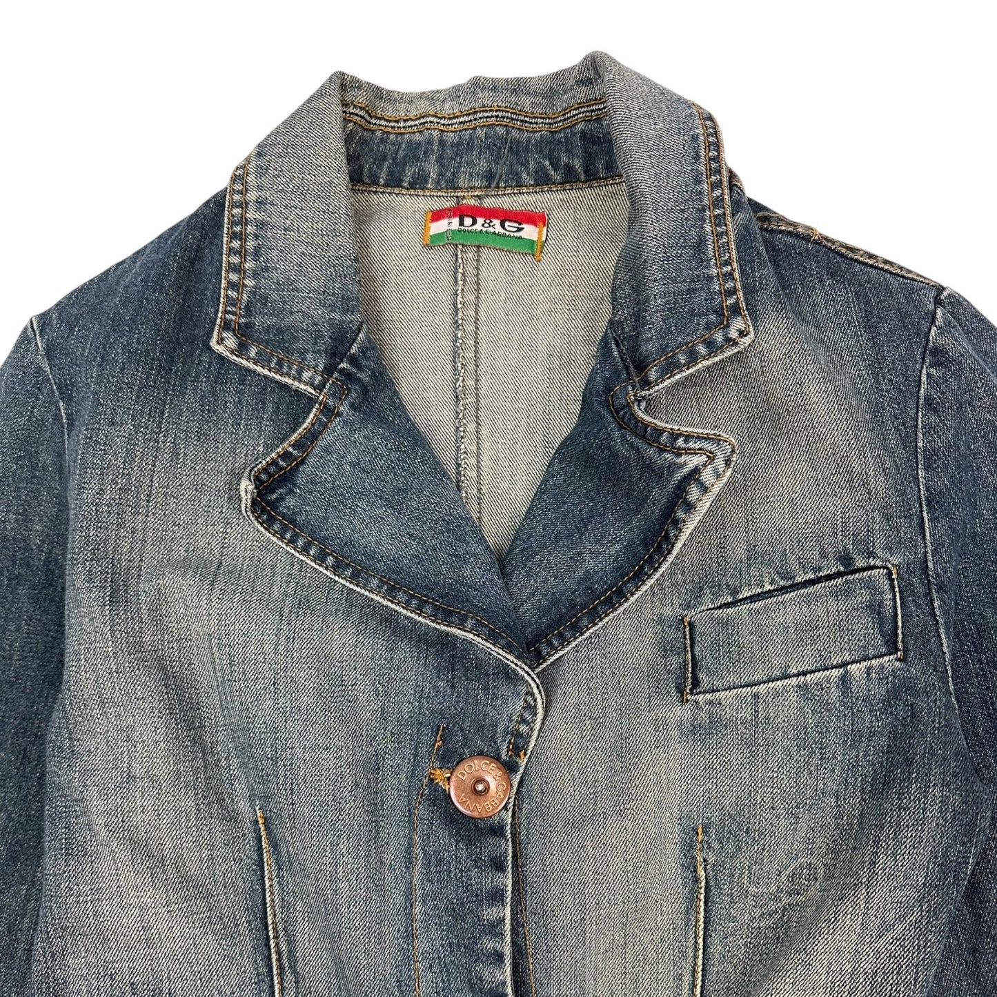 Vintage Dolce & Gabbana Jeansjacke hellblau M