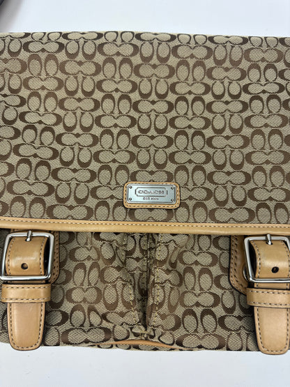 Coach Signature Messenger Umhängetasche beige/braun