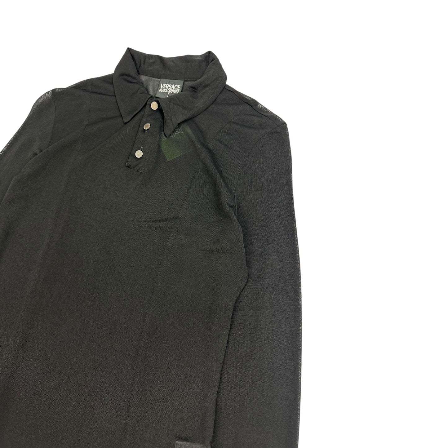 Vintage Versace Jeans Couture Bluse schwarz Damen S