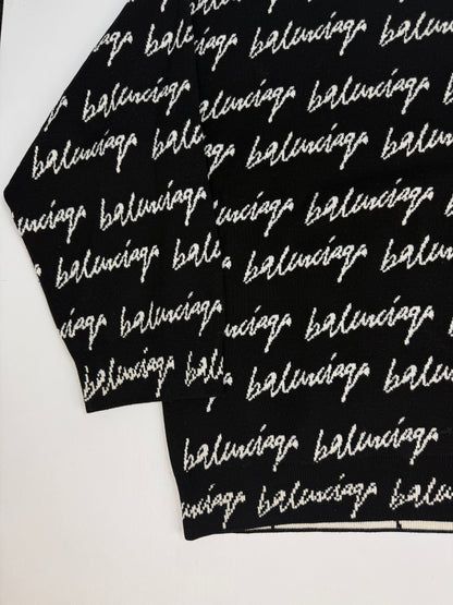 Balenciaga Pullover schwarz / weiß Gr. Frauen XL
