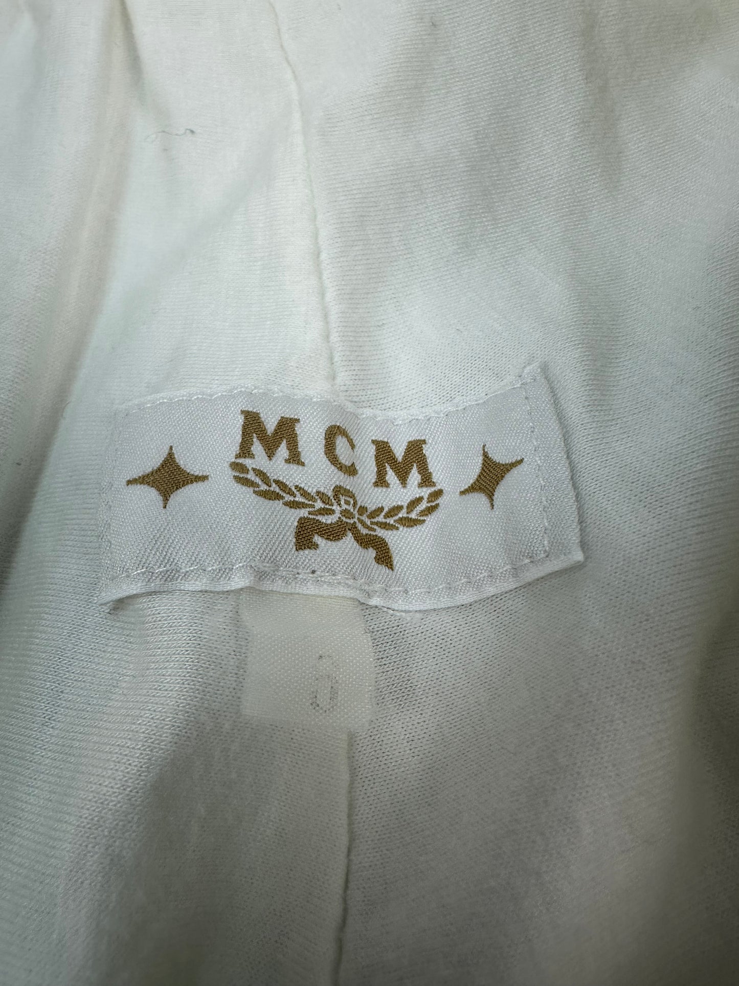 Vintage MCM Trackpants weiß/gold Gr. M