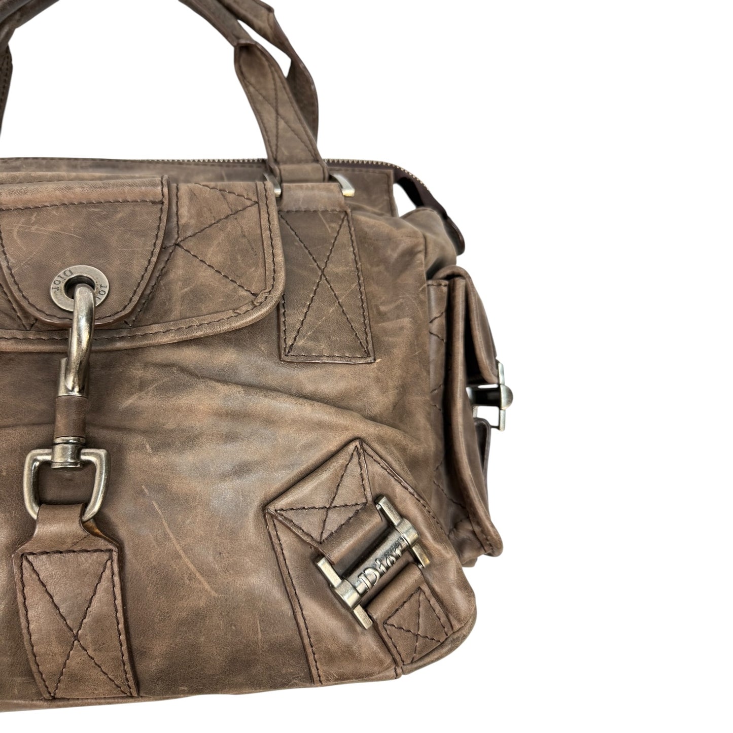 Vintage Christian Dior Rebelle Handtasche braun
