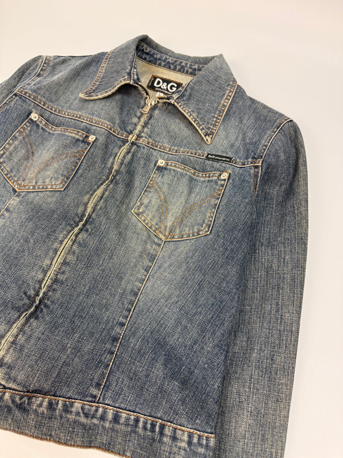 Vintage Dolce & Gabbana Jeansjacke blau Gr. L