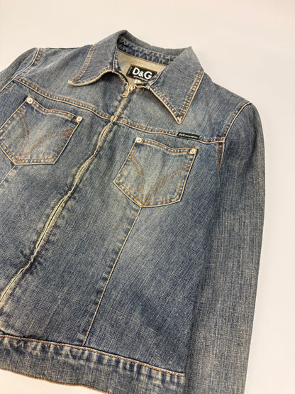Vintage Dolce & Gabbana Jeansjacke blau Gr. L