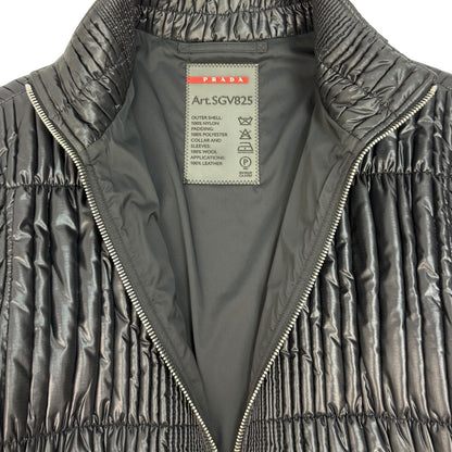 Vintage Prada Nylon Jacke schwarz Gr. 54 / L