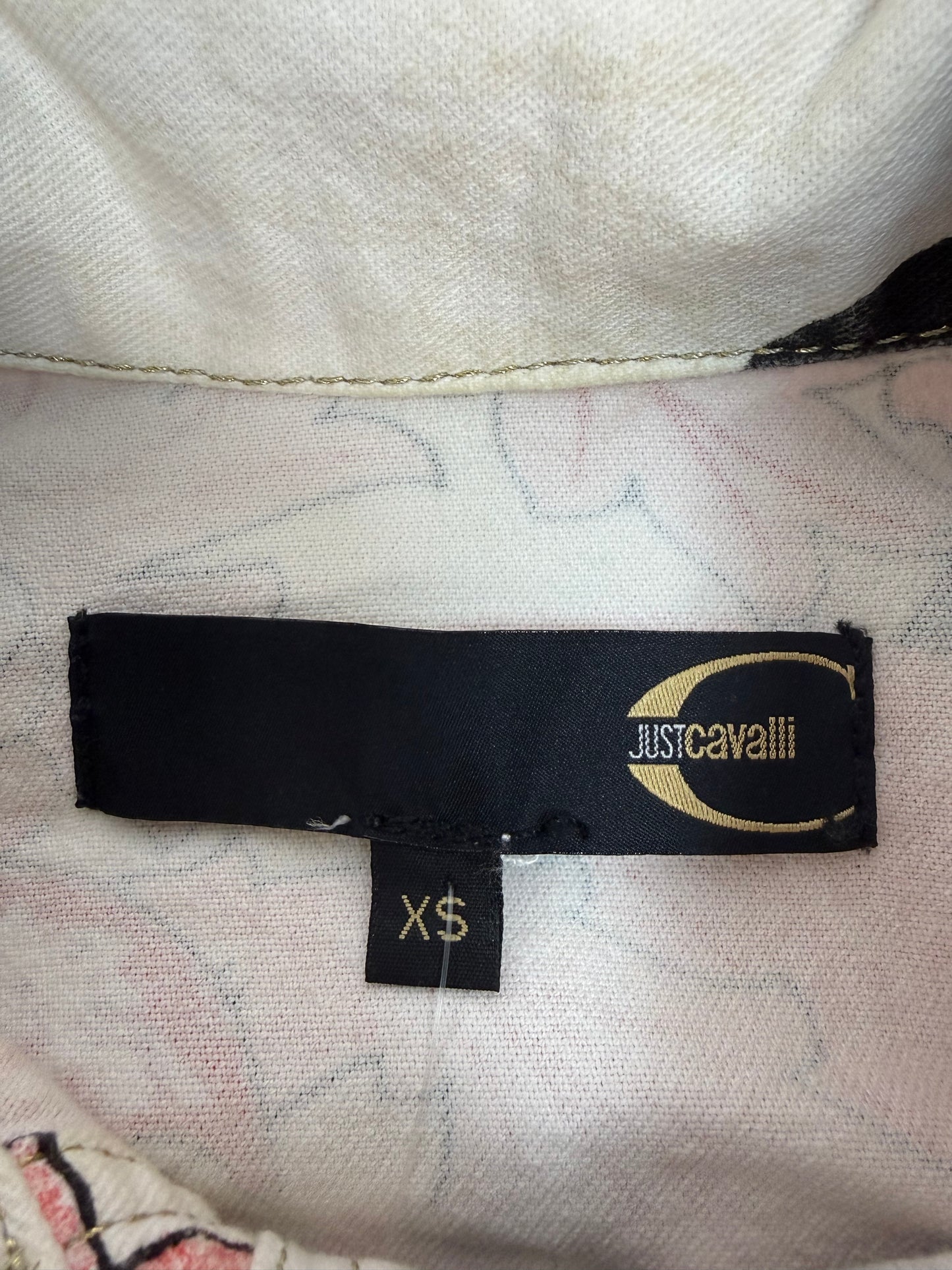 Vintage Just Cavalli Jacke rot / weiß Gr. XS