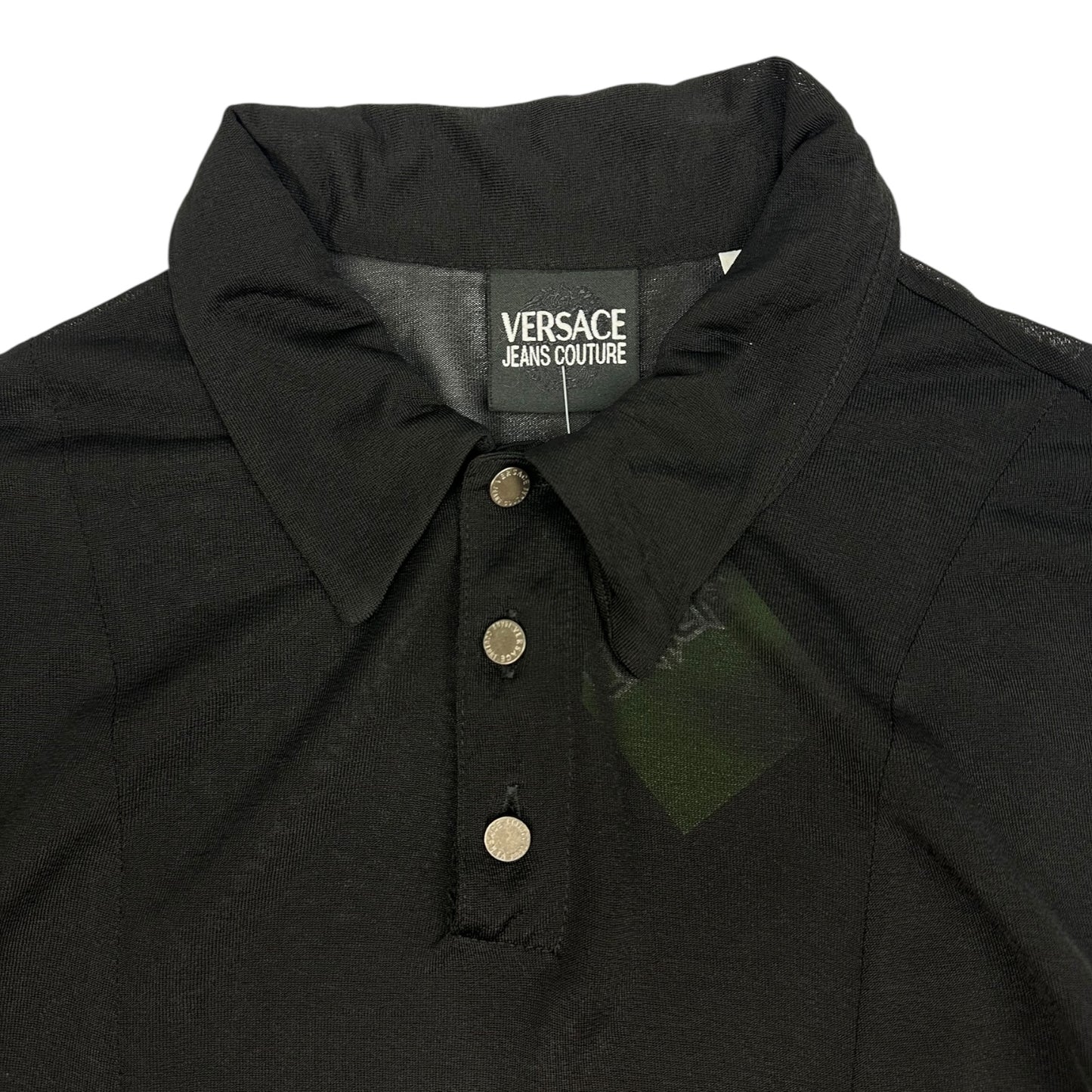 Vintage Versace Jeans Couture Bluse schwarz Damen S