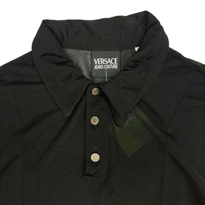 Vintage Versace Jeans Couture Bluse schwarz Damen S