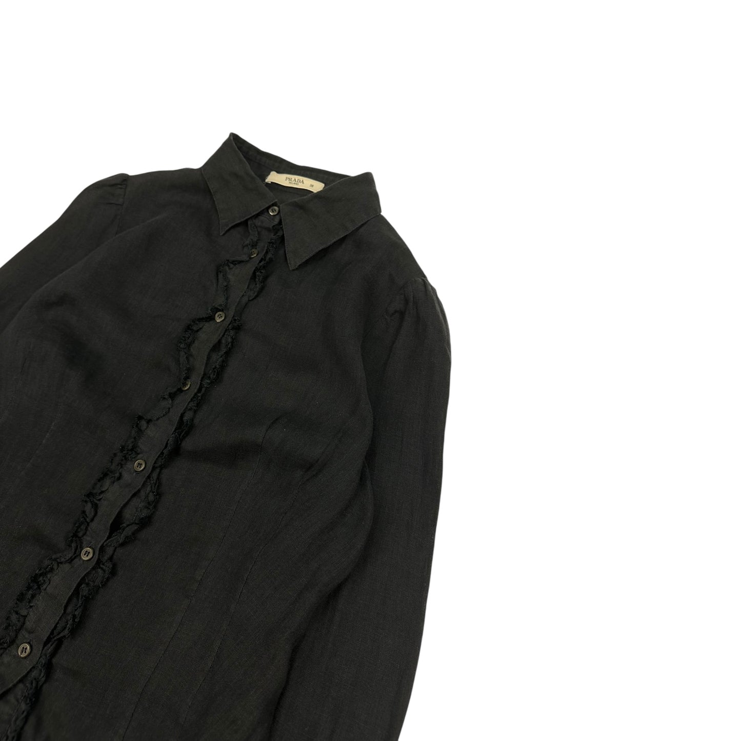 Vintage Prada Bluse schwarz 38