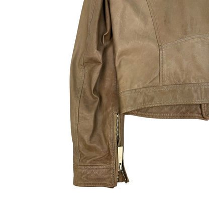 Vintage Just Cavalli Lederjacke braun Gr. 48