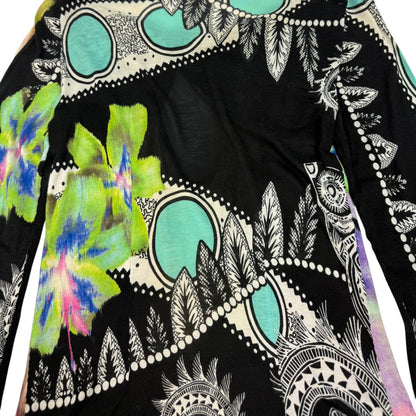 Vintage Class Cavalli Set ( Rock & Top) schwarz / bunt Gr. M