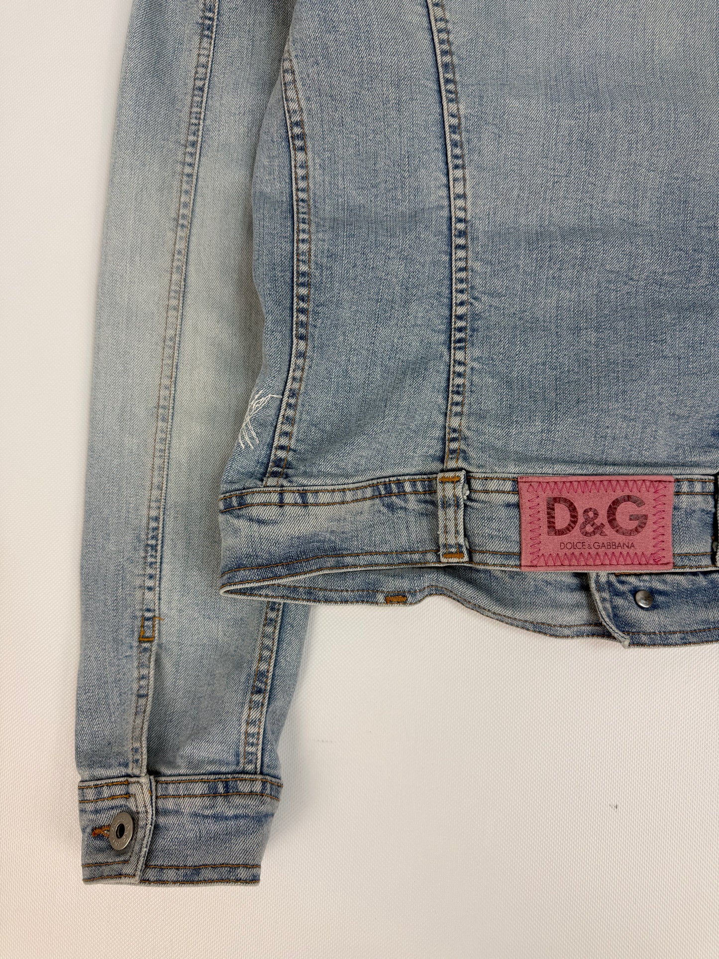 Vintage Dolce & Gabbana Jeansjacke hellblau Gr. S