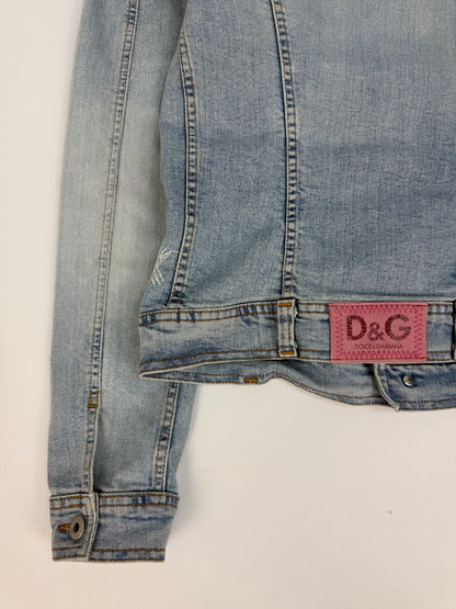 Vintage Dolce & Gabbana Jeansjacke hellblau Gr. S