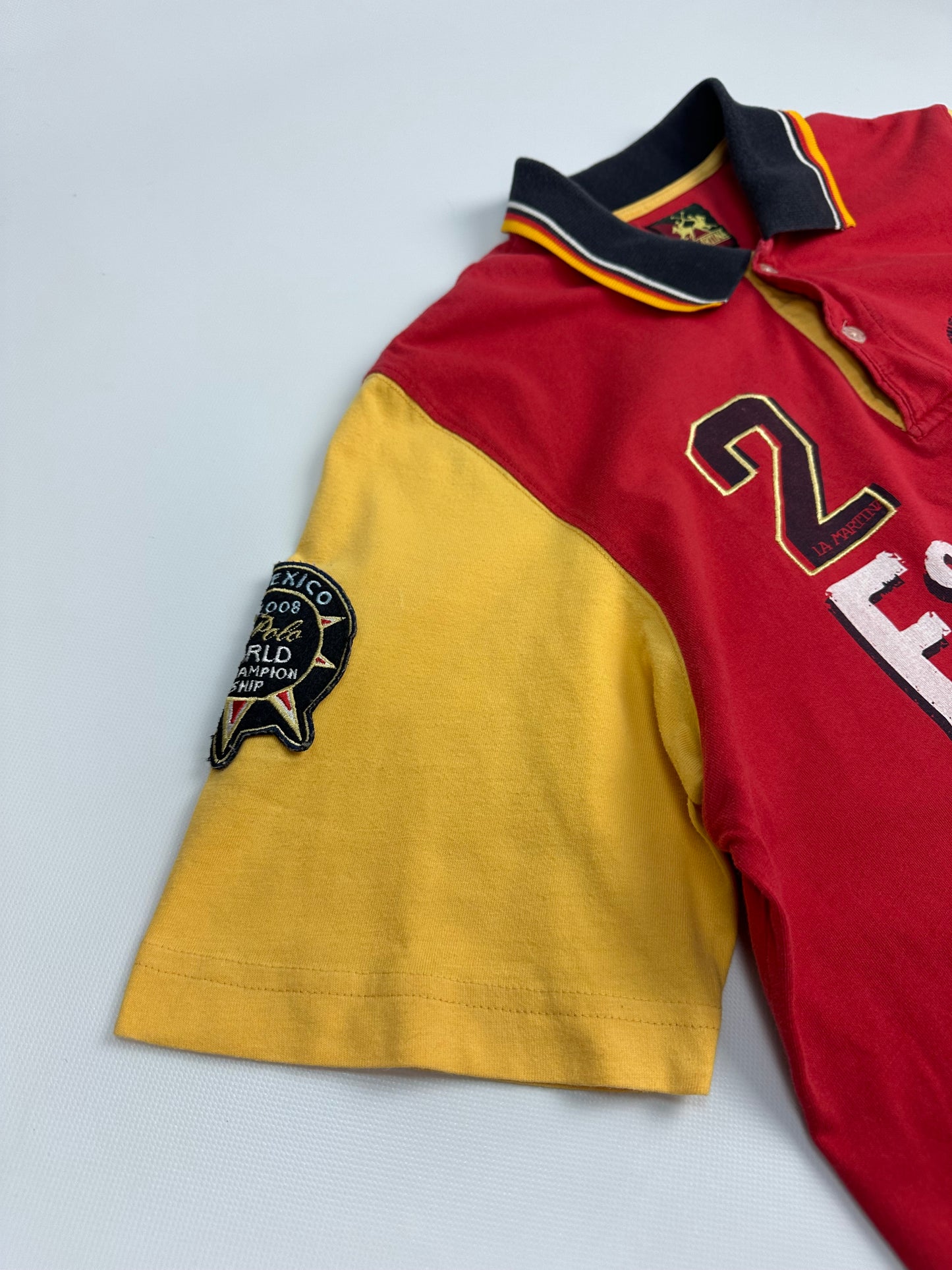 Vintage La Martina Espana Polo Shirt rot XXL