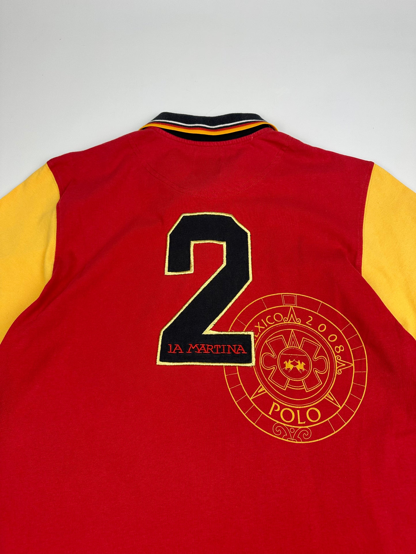 Vintage La Martina Espana Polo Shirt rot XXL