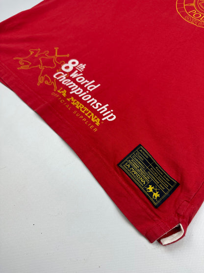 Vintage La Martina Espana Polo Shirt rot XXL