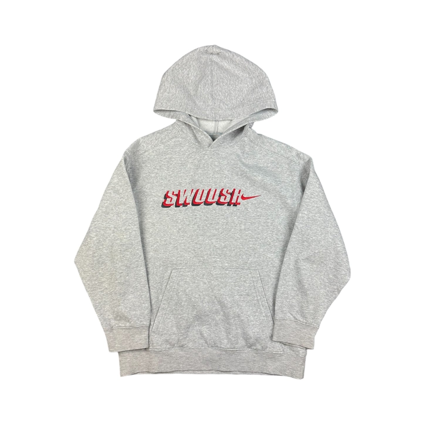 Vintage Nike Swoosh Hoodie Grau Kinder M