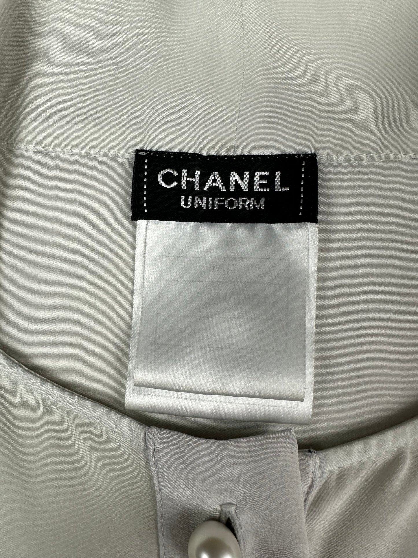 Vintage Chanel Bluse grau 38