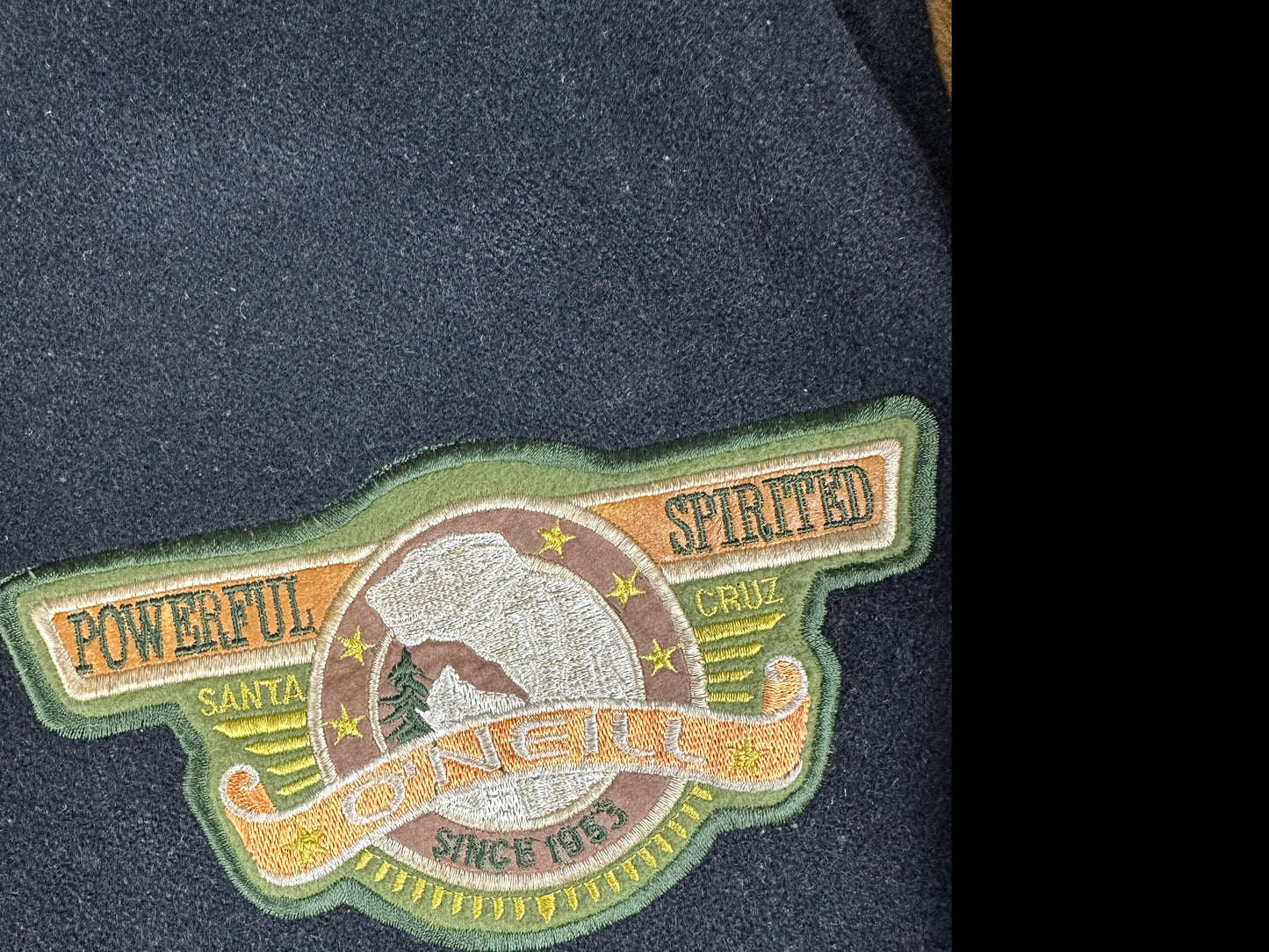 Vintage O'Neill College Jacke schwarz M