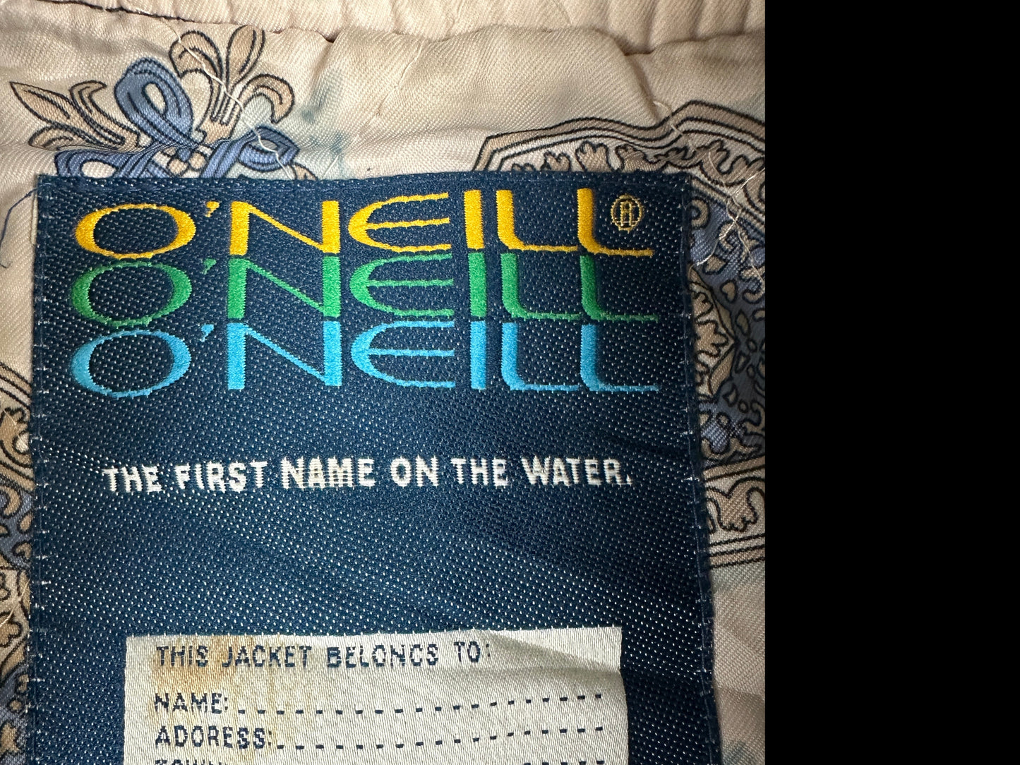 Vintage O'Neill College Jacke schwarz M