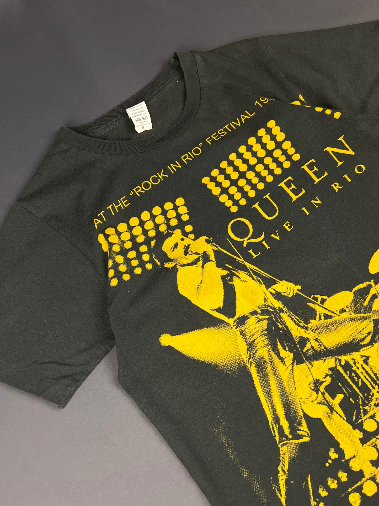 Vintage Queen Freddy Mercury T-Shirt Black Kids M