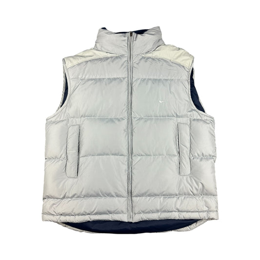 Vintage Nike puffer vest gray XL