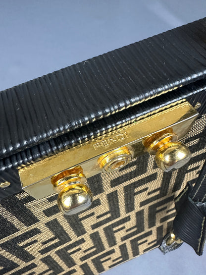 Vintage Fendi Zucca handbag brown